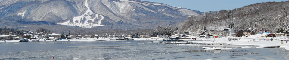 冬の野尻湖